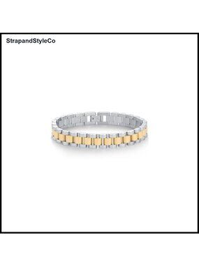 14K Gold Plated Stainless Steel Chunky Link Bracelet